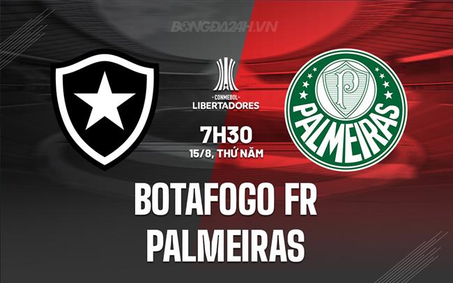 Nhận định Botafogo FR vs Palmeiras 7h30 ngày 15/8 (Copa Libertadores 2024)