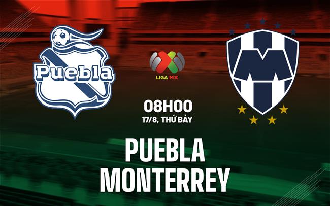 Nhận định bóng đá Puebla vs Monterrey 8h00 ngày 17/8 (VĐQG Mexico 2024/25)