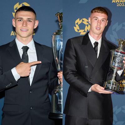 Phil Foden và Cole Palmer giành hai giải thưởng cá nhân của PFA 1