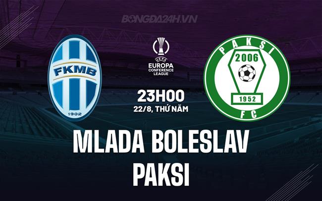 Nhận định Mlada Boleslav vs Paksi 23h00 ngày 22/8 (Conference League 2024/25)