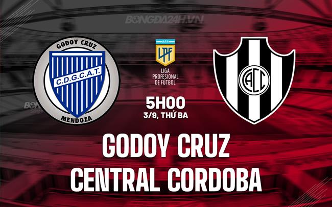 Nhận định Godoy Cruz vs Central Cordoba 5h00 ngày 3/9 (VĐQG Argentina 2024)