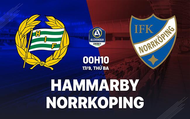 Nhận định Hammarby vs Norrkoping 0h10 ngày 17/9 (VĐQG Thụy Điển 2024)
