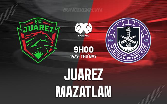 Nhận định - dự đoán Juarez vs Mazatlan 9h10 ngày 14/9 (VĐQG Mexico 2024/25)