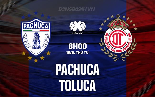 Nhận định - dự đoán Pachuca vs Toluca 8h00 ngày 18/9 (VĐQG Mexico 2024/25)
