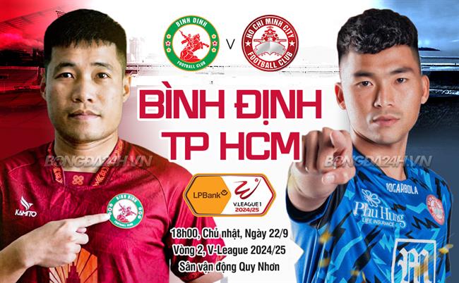 Nhận định Bình Định vs TP.HCM (18h00 ngày 22/9): Hướng tới chiến thắng đầu tay