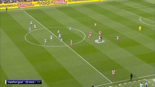 Trọng tài gián tiếp giúp Arsenal gỡ hòa trước Man City 1 Trọng tài gián tiếp giúp Arsenal gỡ hòa trước Man City 1