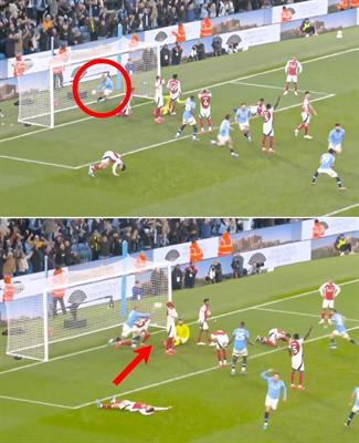 Hậu vệ Arsenal không để tâm sau khi bị Haaland ném bóng vào đầu 1 Hậu vệ Arsenal không để tâm sau khi bị Haaland ném bóng vào đầu 1