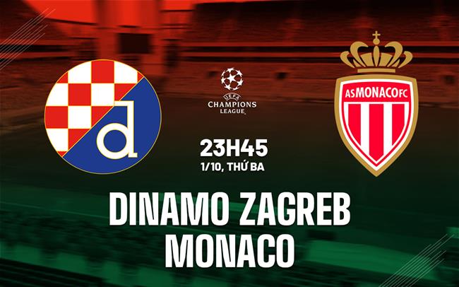 nhan dinh bong da du doan Dinamo Zagreb vs Monaco cup c1 champions league hom nay