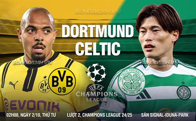 Nhận định bóng đá Dortmund vs Celtic Champions League 2024/25