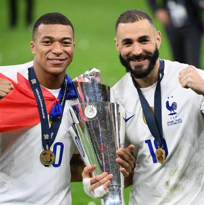 Kylian Mbappe Karim Benzema 