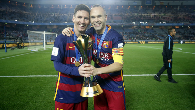Lionel Messi gửi lời tri ân đặc biệt tới Andres Iniesta