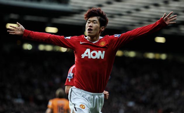 Park Ji-sung trong màu áo MU. Park Ji-sung trong mau ao MU.