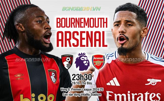 Arsenal đối đầu Bournemouth Thử thách khó khăn cho Pháo thủ trong cuộc đua vô địch