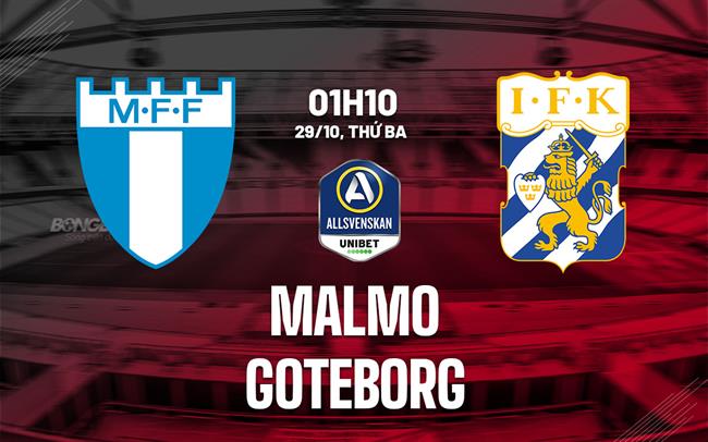 Nhận định bóng đá Malmo vs Goteborg 01h10 ngày 29/10 (VĐQG Thụy Điển 2024)