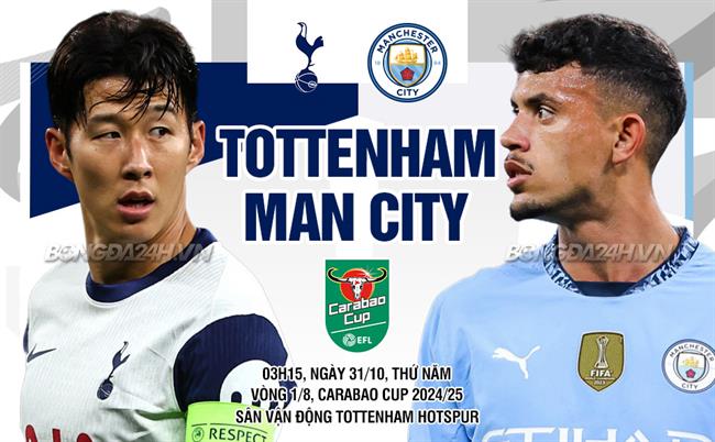 Tottenham sẵn sàng làm khó Man City tại Cúp Liên đoàn Anh