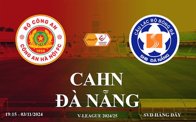Truc tiep CAHN vs da Nang link xem V-League 2024/25