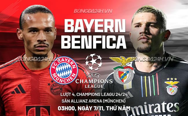 Nhận định Bayern Munich vs Benfica (03h00 ngày 7/11): "Hùm xám" gầm thét