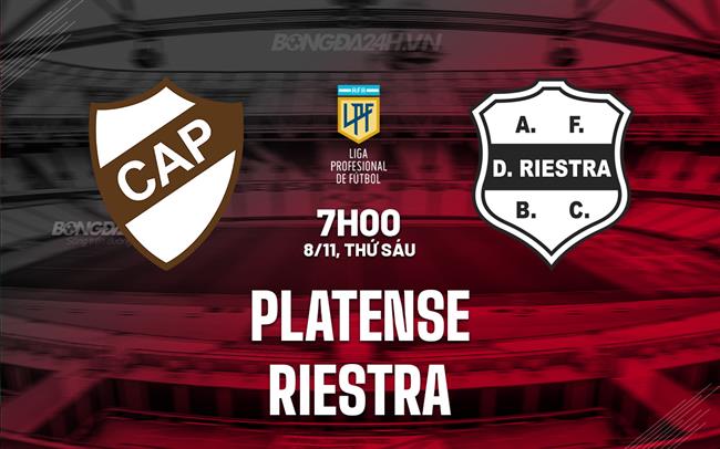 Nhận định Platense vs Riestra 7h00 ngày 8/11 (VĐQG Argentina 2024)