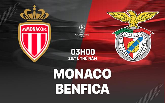 Đối đầu định mệnh Monaco và Benfica so tài trong trận đấu kịch tính của Champions League