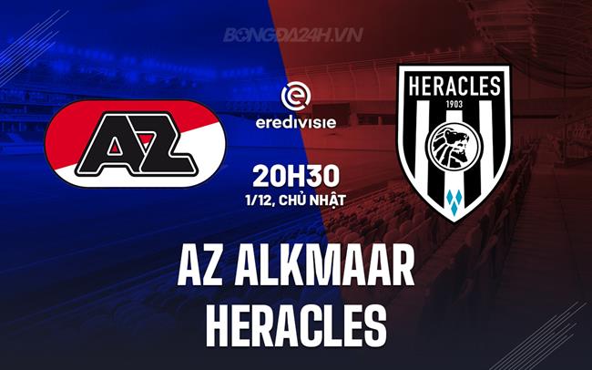 Nhận định AZ Alkmaar vs Heracles 20h30 ngày 1/12 (VĐQG Hà Lan 2024/25)