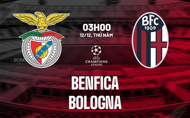 nhan dinh bong da du doan Benfica vs Bologna cup c1 chau au champions league hom nay