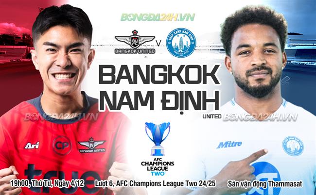 Nhận định Bangkok vs Nam Định (19h00 ngày 4/12): Rung chuông nơi xứ người