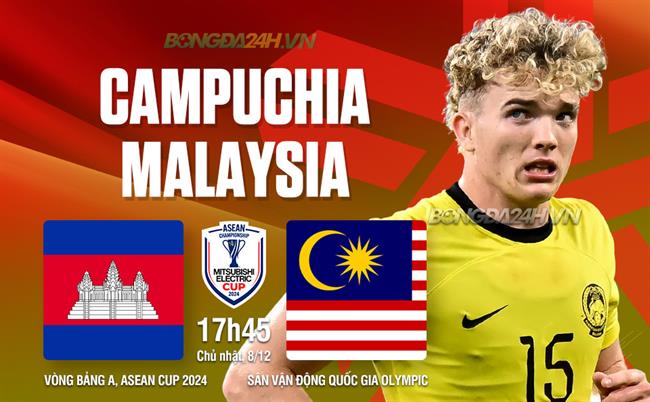 Nhận định Campuchia vs Malaysia (17h45 ngày 8/12): Cơ hội nào cho đội khách?