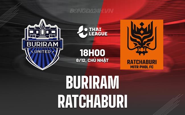 Nhận định Buriram vs Ratchaburi 18h00 ngày 8/12 (VĐQG Thái Lan 2024/25)