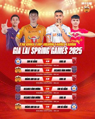 CLB HAGL đấu Bình Dương, Đà Nẵng trong tháng 12 1