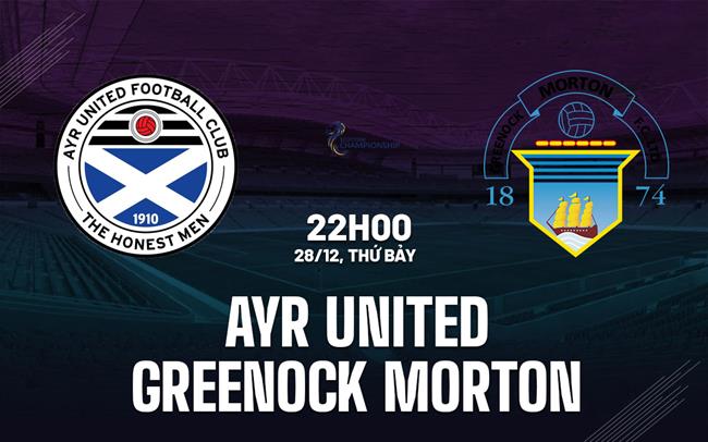 Nhận định Ayr vs Greenock Morton 22h00 ngày 28/12 (Hạng 2 Scotland 2024/25)