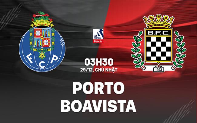Nhận định bóng đá Porto vs Boavista 3h30 ngày 29/12 (VĐQG Bồ Đào Nha 2024/25)