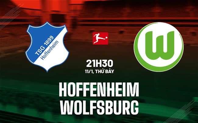 Nhận định bóng đá Hoffenheim vs Wolfsburg 21h30 ngày 11/1 (Bundesliga 2024/25)