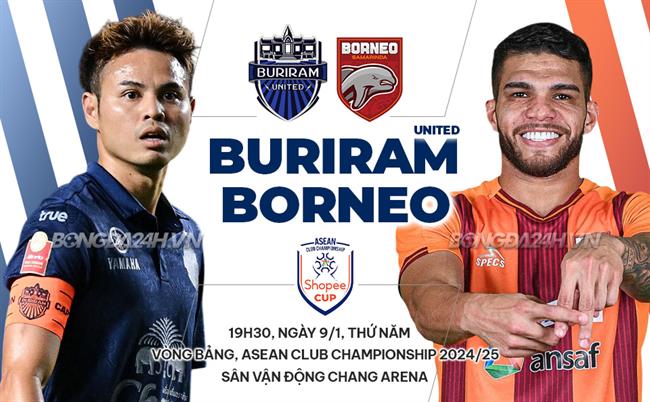 Nhận định Buriram vs Borneo (19h30 ngày 9/1): Chủ nhà trên cơ 