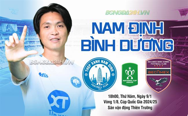 Highlights Nam Định - Bình Dương | Đấu súng cân não | Cúp Quốc gia 2024/25