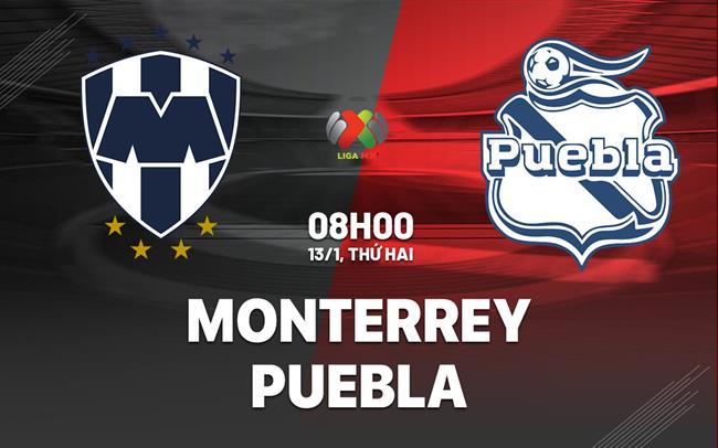Nhận định bóng đá Monterrey vs Puebla 8h00 ngày 13/1 (VĐQG Mexico 2024/25)
