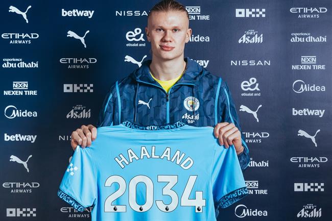Chính thức: Erling Haaland gia hạn tới năm 2034 với Man City