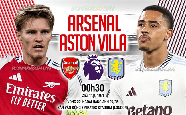 Nhận định Arsenal vs Aston Villa (0h30 ngày 19/1): Pháo thủ đòi nợ