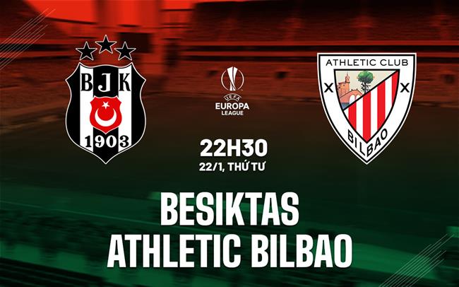 Nhận định Besiktas vs Athletic Bilbao 22h30 ngày 22/1 (Europa League 2024/25)
