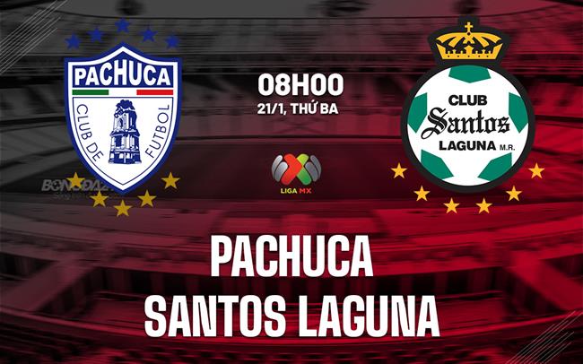 Nhận định Pachuca vs Santos Laguna 8h00 ngày 21/1 (VĐQG Mexico 2024/25)