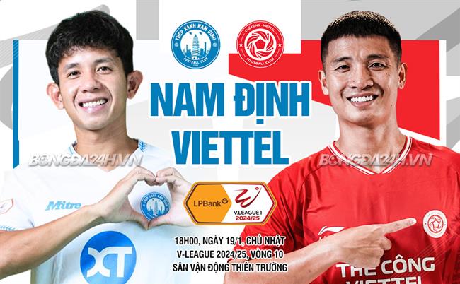 Nhận định Nam Định vs Viettel (18h00 ngày 19/1): Mệnh lệnh phải thắng 