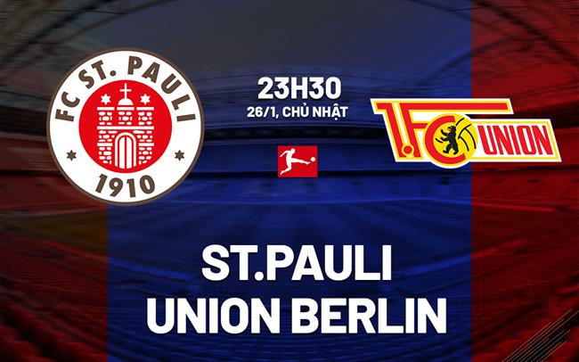 Nhận định bóng đá St.Pauli vs Union Berlin 23h30 ngày 26/1 (Bundesliga 2024/25)