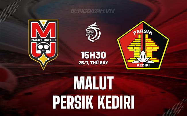 Nhận định Malut vs Persik Kediri 15h30 ngày 25/1 (VĐQG Indonesia 2024/25)