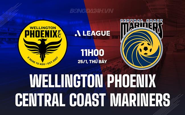 Nhận định Wellington Phoenix vs Central Coast Mariners 11h00 ngày 25/1 (VĐQG Australia 2024/25)