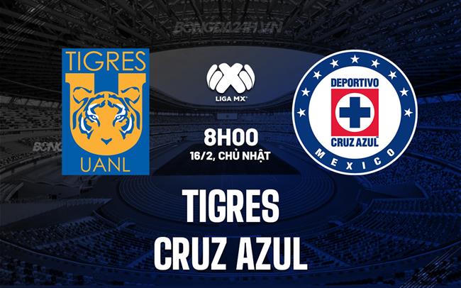 Nhận định - dự đoán Tigres vs Cruz Azul 8h00 ngày 16/2 (VĐQG Mexico 2024/25)