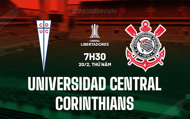 Nhận định Universidad Central vs Corinthians 7h30 ngày 20/2 (Copa Libertadores 2025)