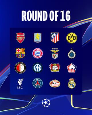 Lộ diện các cặp đấu ở vòng 18 Champions League 202425 1 Lộ diện các cặp đấu ở vòng 18 Champions League 202425 1