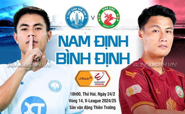 Highlights Nam Định - Bình Định (V-League 2024/25): Lấy lại ngôi đầu