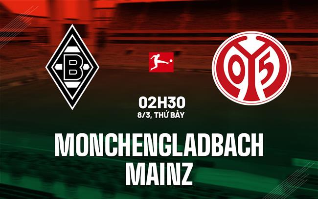 nhan dinh bong da du doan Borussia Monchengladbach vs Mainz vdqg duc bundesliga hom nay