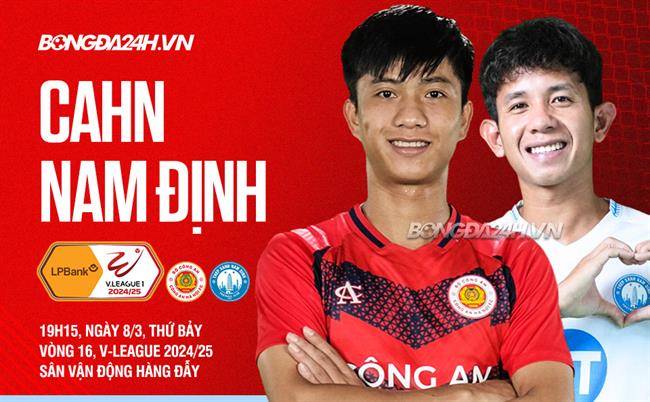 Highlights CAHN - Nam Định (V-League 2024/25): Chia điểm tại Hàng Đẫy