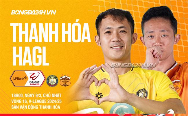 Trực tiếp bóng đá Thanh Hóa 0-0 HAGL (H1)